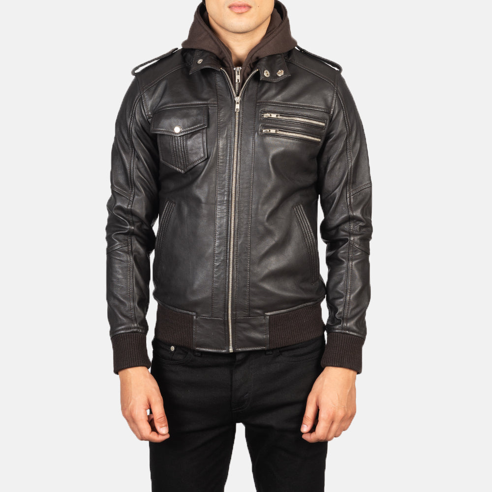 Bravado Bomberjakke i Skinn for Herre – alternate product view 4