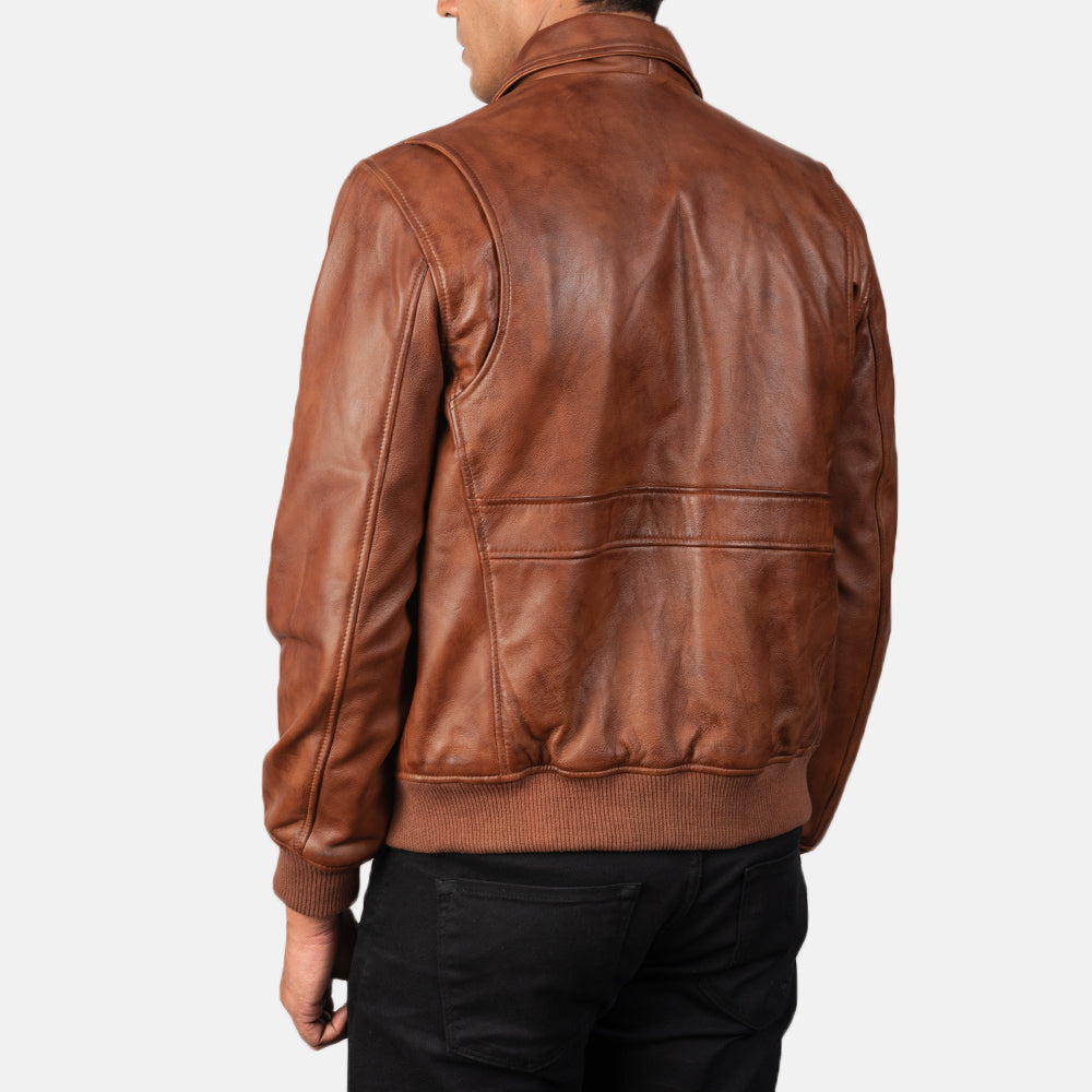Coffmen Bomberjakke i Skinn for Herre – alternate product view 5