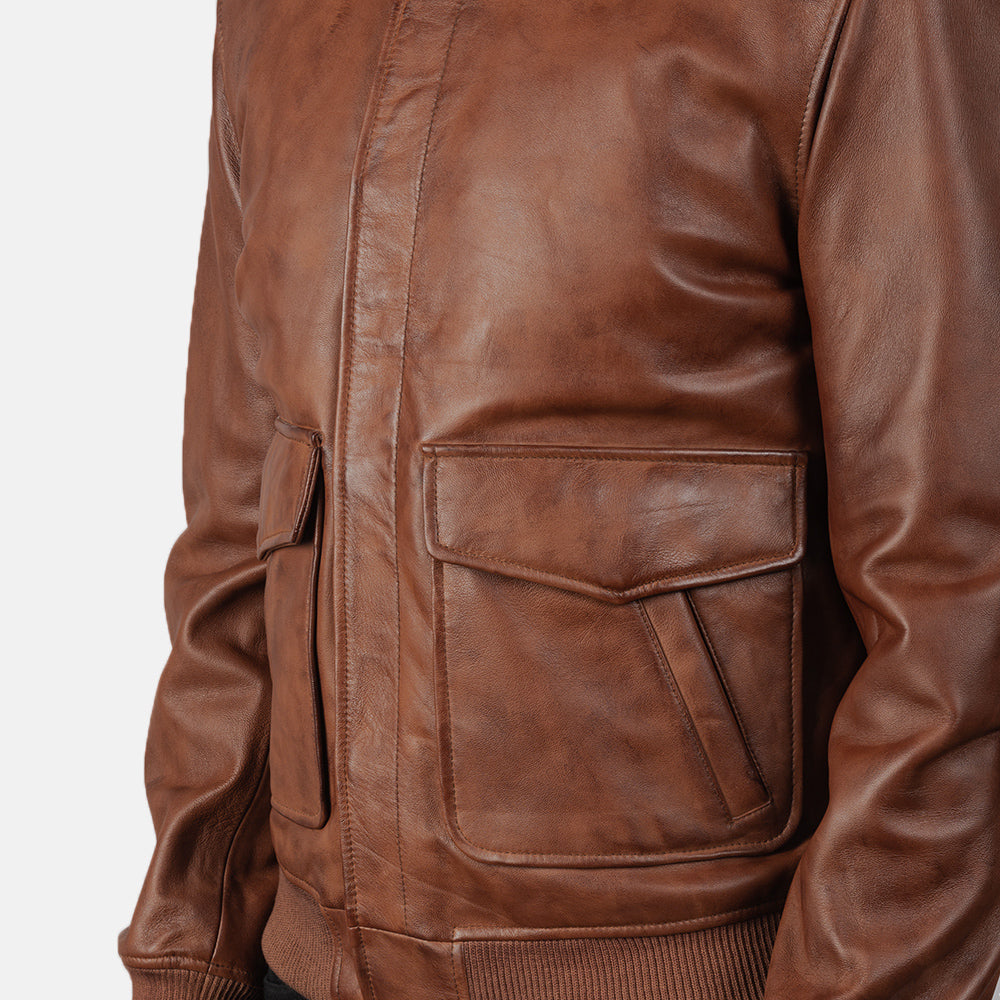 Coffmen Bomberjakke i Skinn for Herre – alternate product view 6