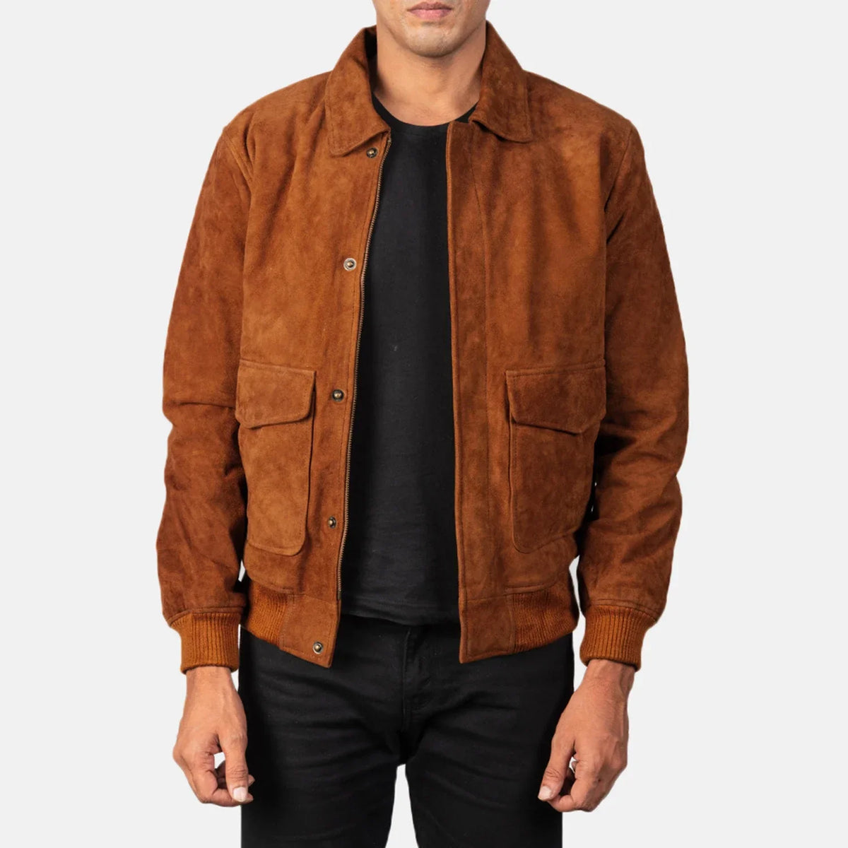 Coffmen Bomberjakke i Skinn for Herre – alternate product view 1