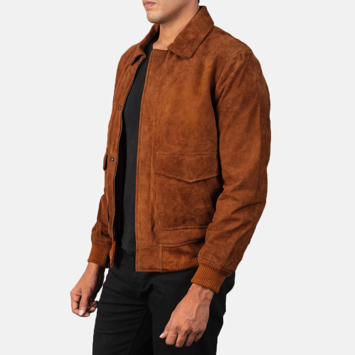 Coffmen Bomberjakke i Skinn for Herre – alternate product view 2