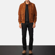 Coffmen Bomberjakke i Skinn for Herre – alternate product view 3
