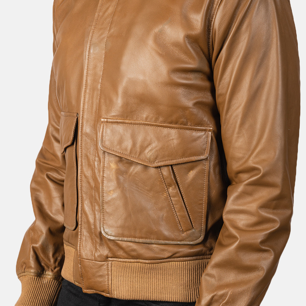 Coffmen Bomberjakke i Skinn for Herre – alternate product view 6