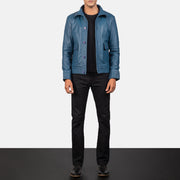 Columbus Bomberjakke i Skinn for Herre – alternate product view 3