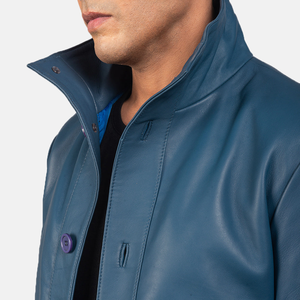 Columbus Bomberjakke i Skinn for Herre – alternate product view 6