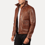 Columbus Bomberjakke i Skinn for Herre – alternate product view 2