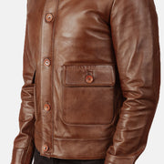 Columbus Bomberjakke i Skinn for Herre – alternate product view 6