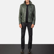 Columbus Bomberjakke i Skinn for Herre – alternate product view 3
