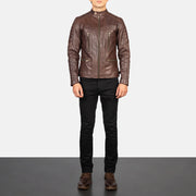 Damian Bikerjakke i Skinn for Herre – alternate product view 3