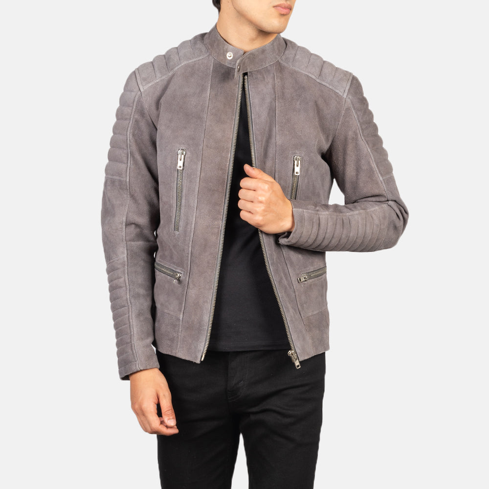 Damian Bikerjakke i Skinn for Herre – alternate product view 1