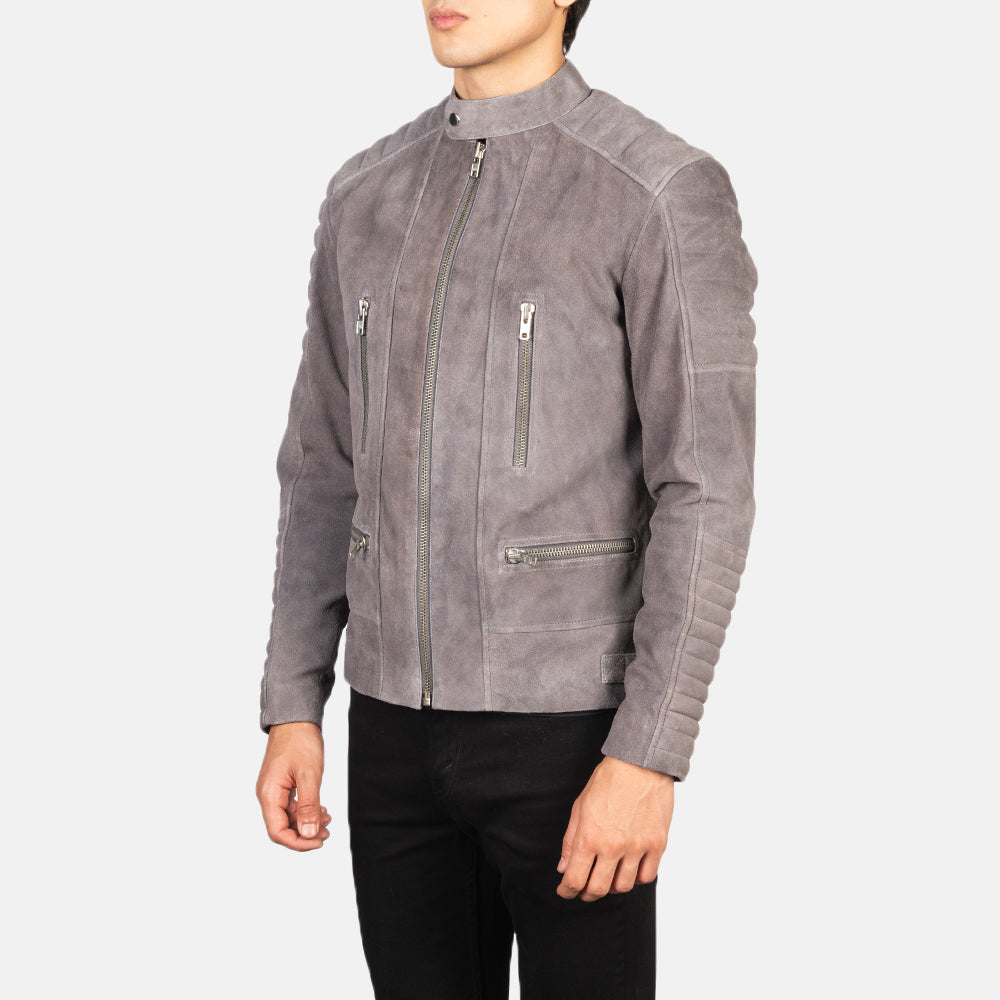 Damian Bikerjakke i Skinn for Herre – alternate product view 2