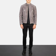 Damian Bikerjakke i Skinn for Herre – alternate product view 3