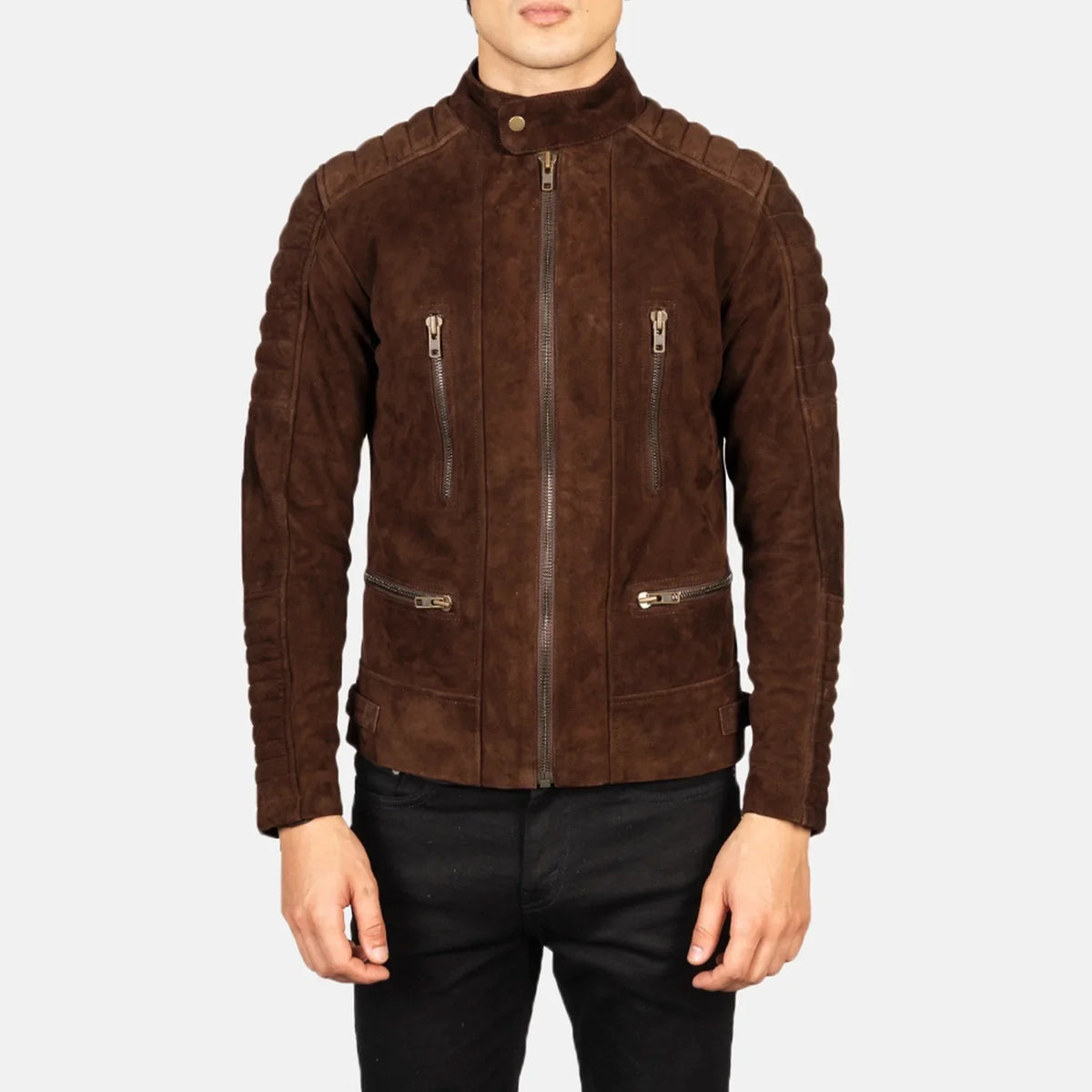 Damian Bikerjakke i Skinn for Herre – alternate product view 4