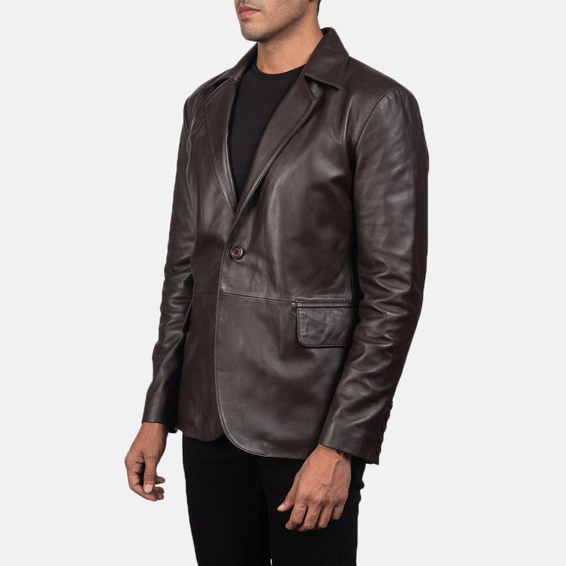 Daron Brun Skinnblazer for Herre
