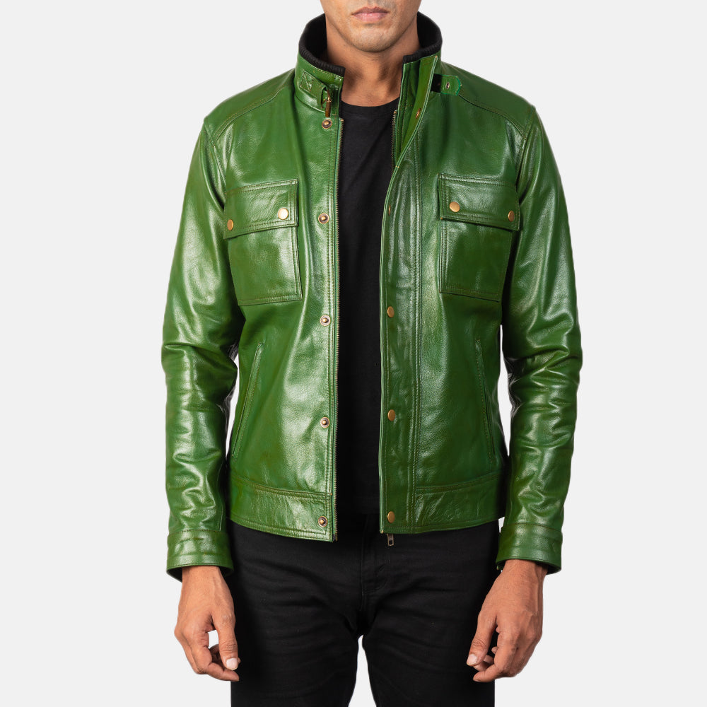 Darren Bikerjakke i Skinn for Herre – alternate product view 1
