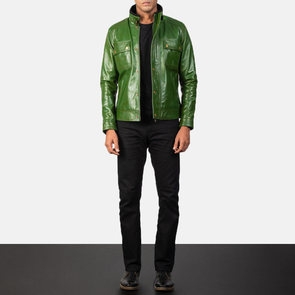 Darren Bikerjakke i Skinn for Herre – alternate product view 4