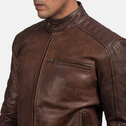 Dean Svart Bikerjakke i Skinn for Herre – alternate product view 6