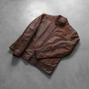 Dean Svart Bikerjakke i Skinn for Herre – alternate product view 7