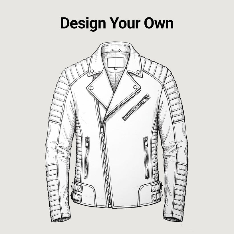 Design Your Own Skinnjakke for Herre
