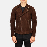 Faisor Mocha Bikerjakke i Skinn for Herre – alternate product view 1