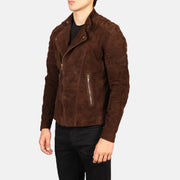 Faisor Mocha Bikerjakke i Skinn for Herre – alternate product view 2