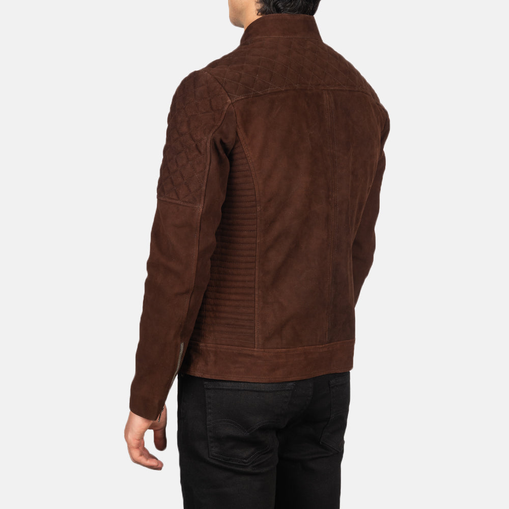 Fernando Quilted Bikerjakke i Skinn for Herre – alternate product view 5