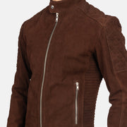 Fernando Quilted Bikerjakke i Skinn for Herre – alternate product view 6