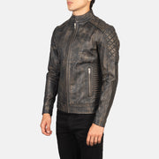 Fernando Quilted Bikerjakke i Skinn for Herre – alternate product view 2