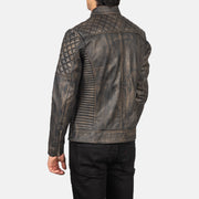 Fernando Quilted Bikerjakke i Skinn for Herre – alternate product view 5