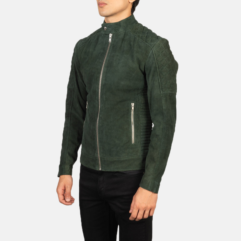 Fernando Quilted Bikerjakke i Skinn for Herre – alternate product view 2