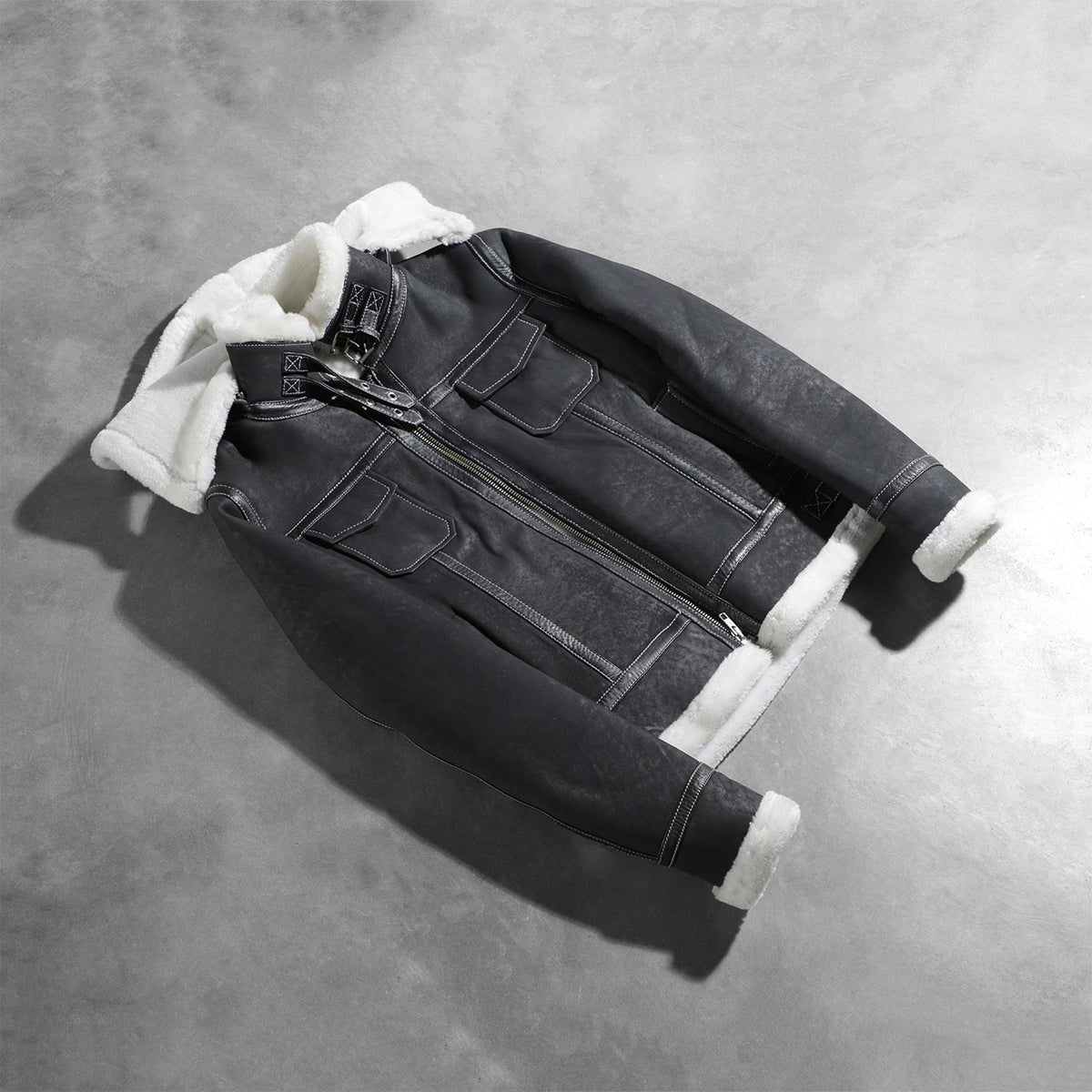 Fiona Hooded Saueskinnjakke for Kvinner – alternate product view 7