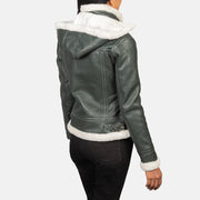 Fiona Hooded Saueskinnjakke for Kvinner – alternate product view 5