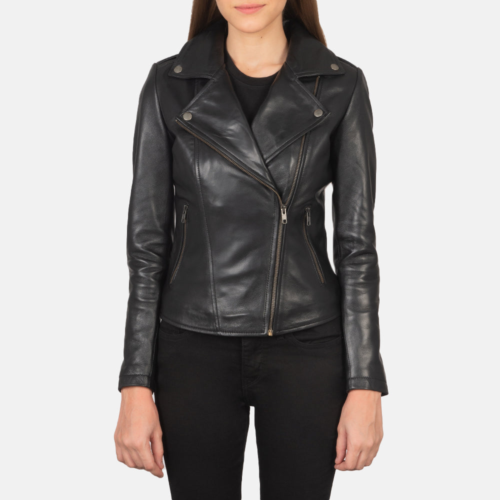 Flashback Bikerjakke i Skinn for Kvinner – alternate product view 1