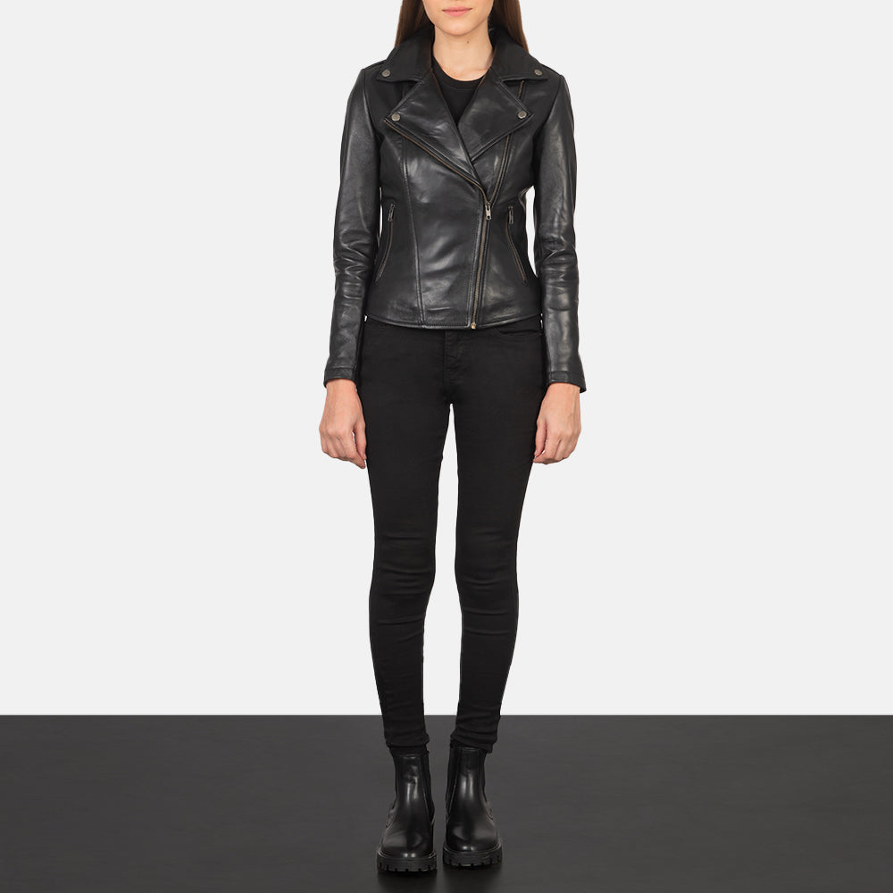 Flashback Bikerjakke i Skinn for Kvinner – alternate product view 3