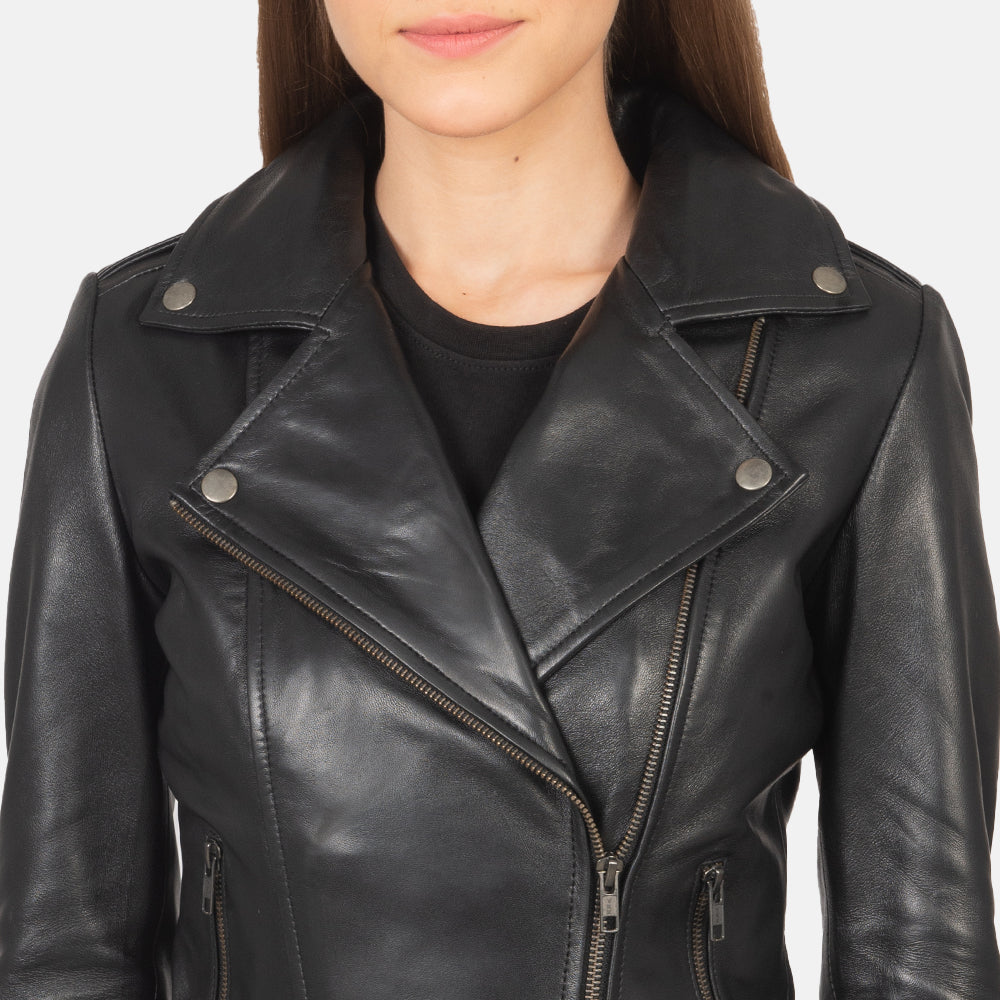 Flashback Bikerjakke i Skinn for Kvinner – alternate product view 4