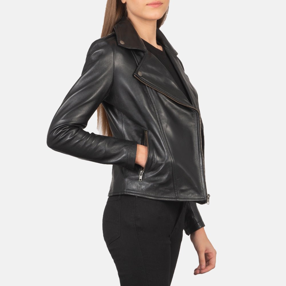 Flashback Bikerjakke i Skinn for Kvinner – alternate product view 6