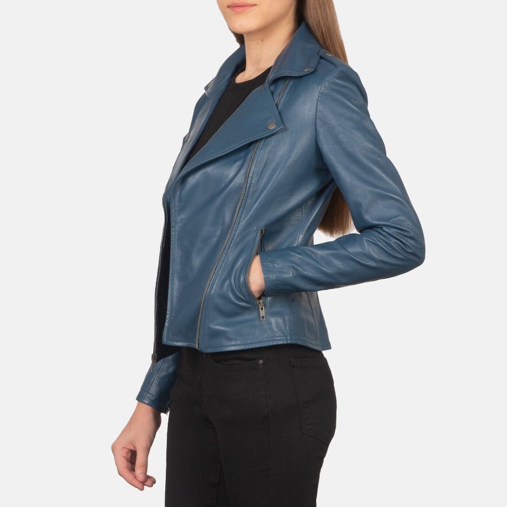 Flashback Bikerjakke i Skinn for Kvinner – alternate product view 4