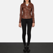 Flashback Bikerjakke i Skinn for Kvinner – alternate product view 4