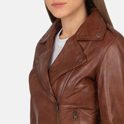 Flashback Bikerjakke i Skinn for Kvinner – alternate product view 6
