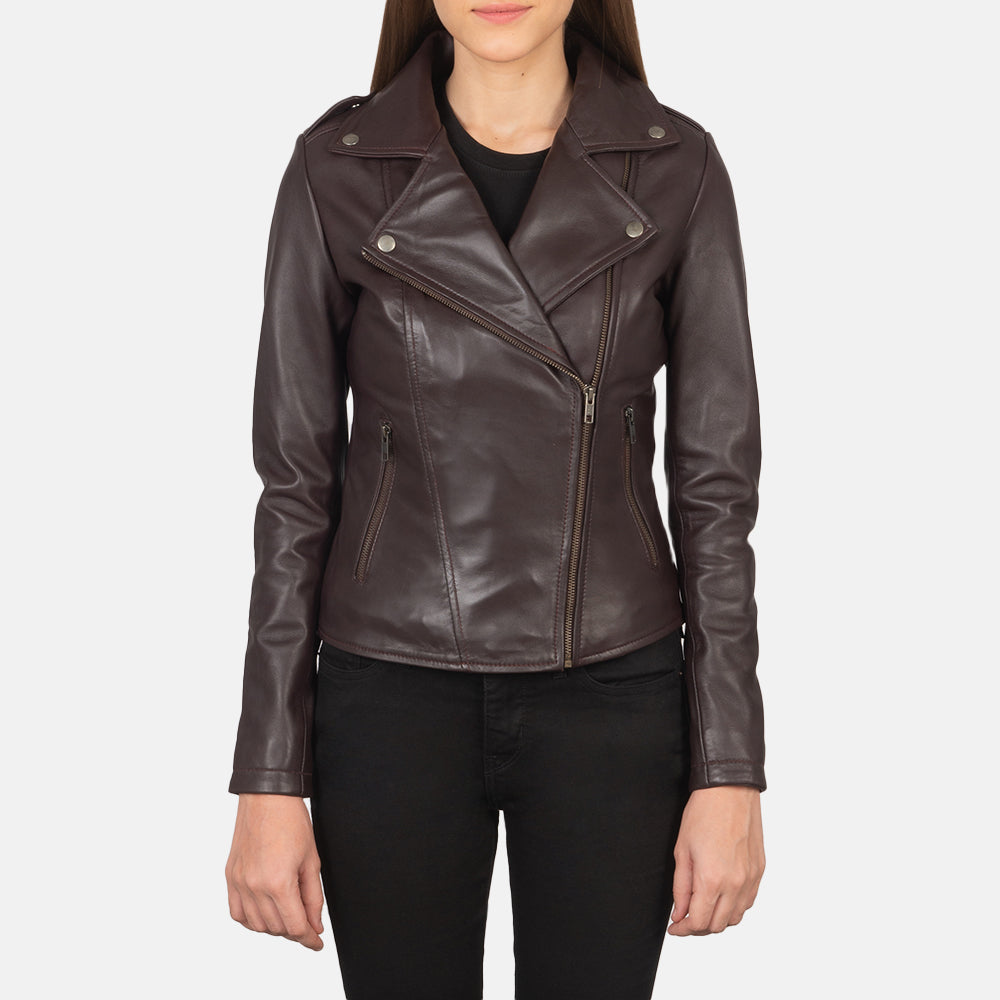 Flashback Bikerjakke i Skinn for Kvinner – alternate product view 1
