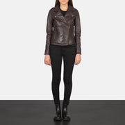 Flashback Bikerjakke i Skinn for Kvinner – alternate product view 4