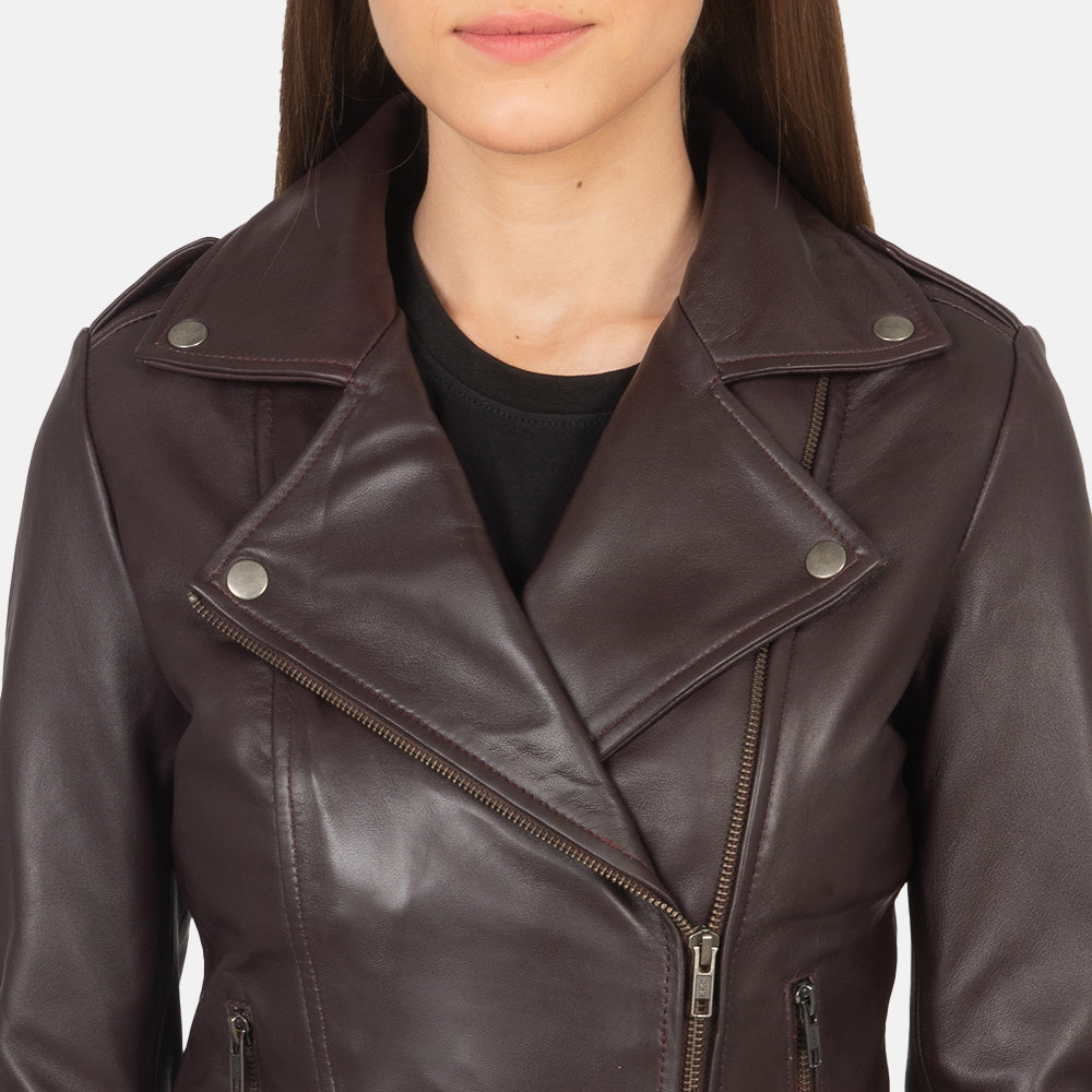 Flashback Bikerjakke i Skinn for Kvinner – alternate product view 6