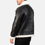 Francis B-3 Svart Bomberjakke i Skinn for Herre – alternate product view 5