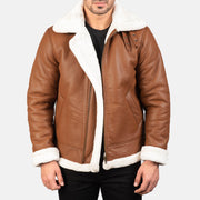 Francis B-3 Svart Bomberjakke i Skinn for Herre – alternate product view 1