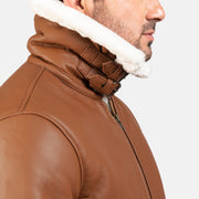 Francis B-3 Svart Bomberjakke i Skinn for Herre – alternate product view 6