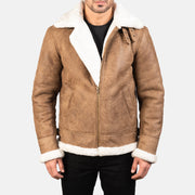 Francis B-3 Svart Bomberjakke i Skinn for Herre – alternate product view 1