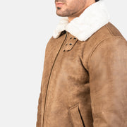 Francis B-3 Svart Bomberjakke i Skinn for Herre – alternate product view 6
