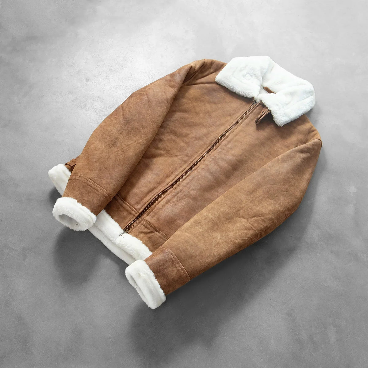 Francis B-3 Svart Bomberjakke i Skinn for Herre – alternate product view 7