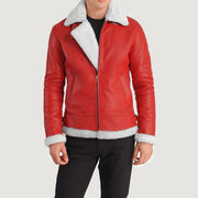Francis B-3 Svart Bomberjakke i Skinn for Herre – alternate product view 4