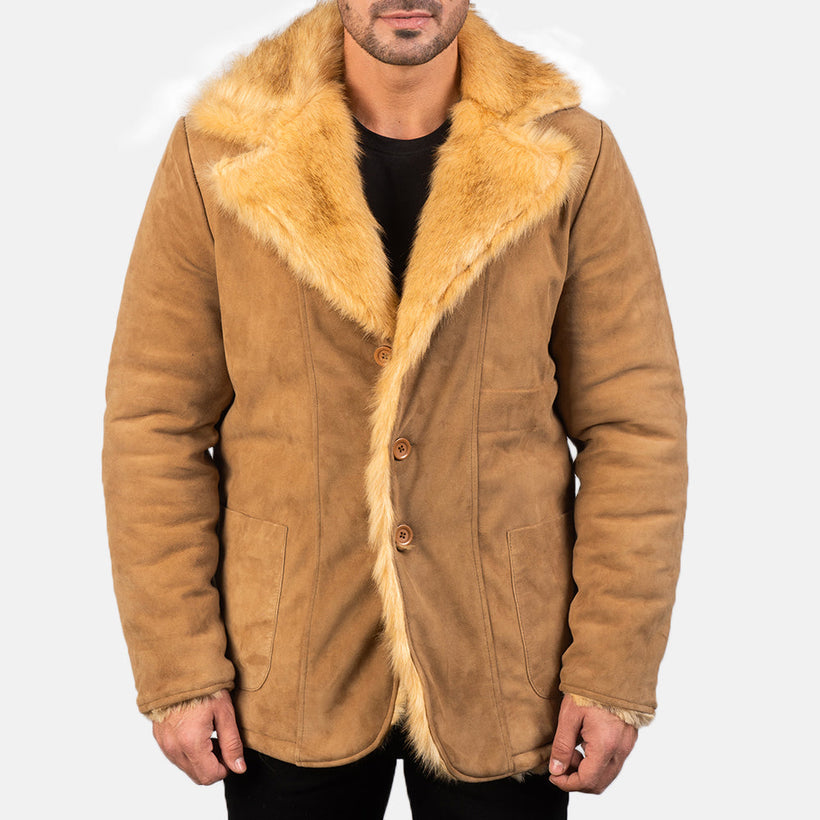 Furlong Skinnkåpe Beige Skinnkåpe for Herre